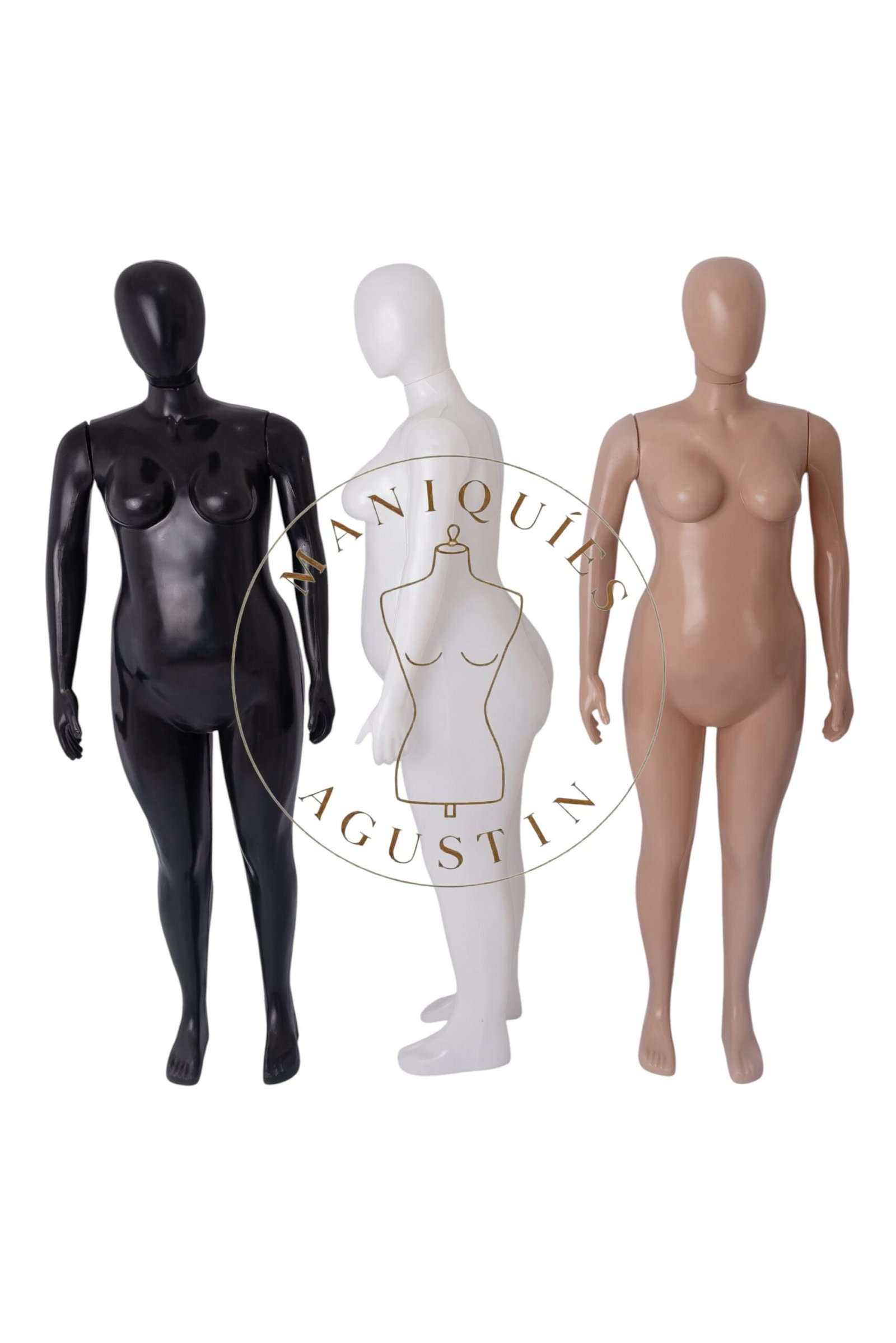 Maniquí de mujer de plástico recto T.58