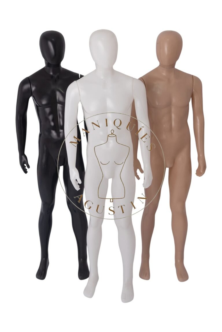 Maniquí hombre recto sin base talle 40 plástico