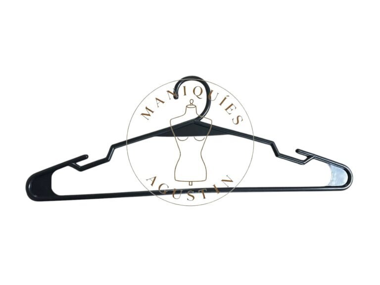 Perchas de plástico de adulto negras x100u