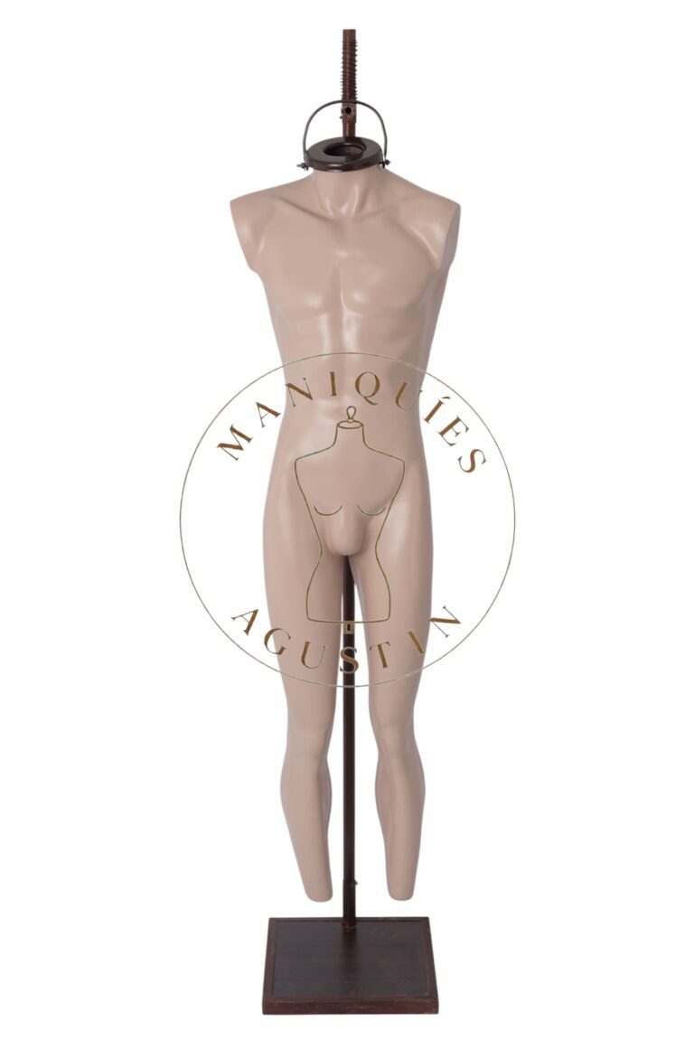 Colgante de fibra de vidrio de hombre con brazos o sin, base cuadrada