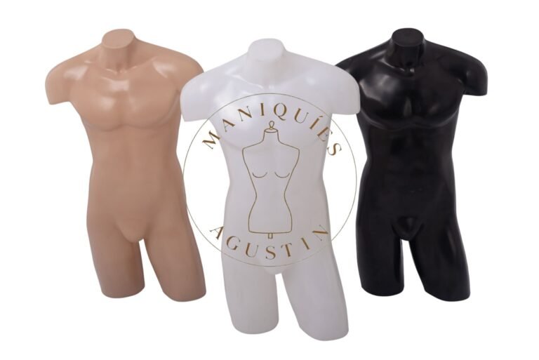 Torso 3/4 de plástico de hombre