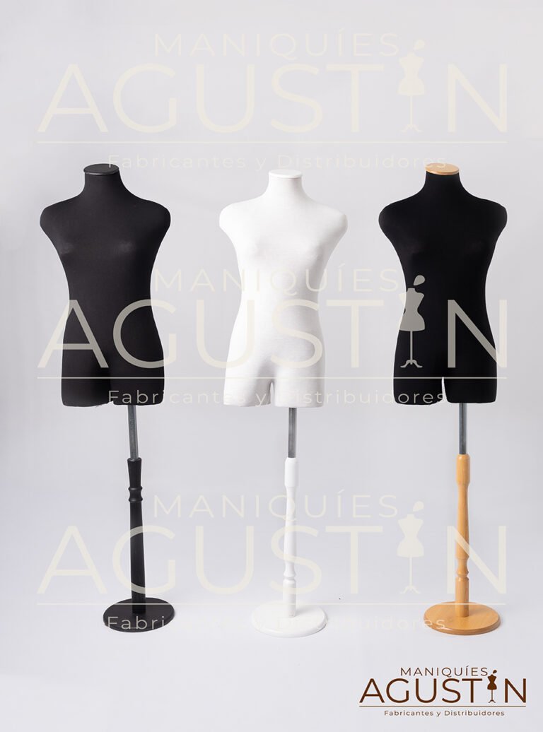 Maniquí de mujer recto, de plástico T.36 - Maniquies Agustin