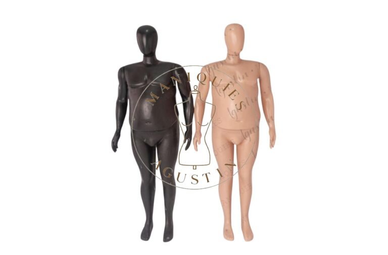 Maniquí hombre talle especial plástico
