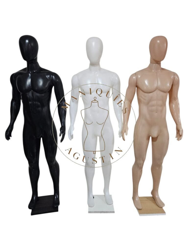 Maniquí hombre musculoso talle 44 plástico
