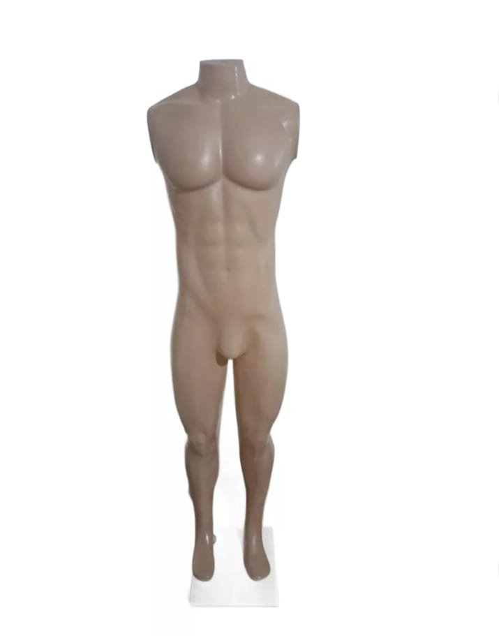 Maniqui figura talle 44 hombre sin brazos ni cabeza CON BASE