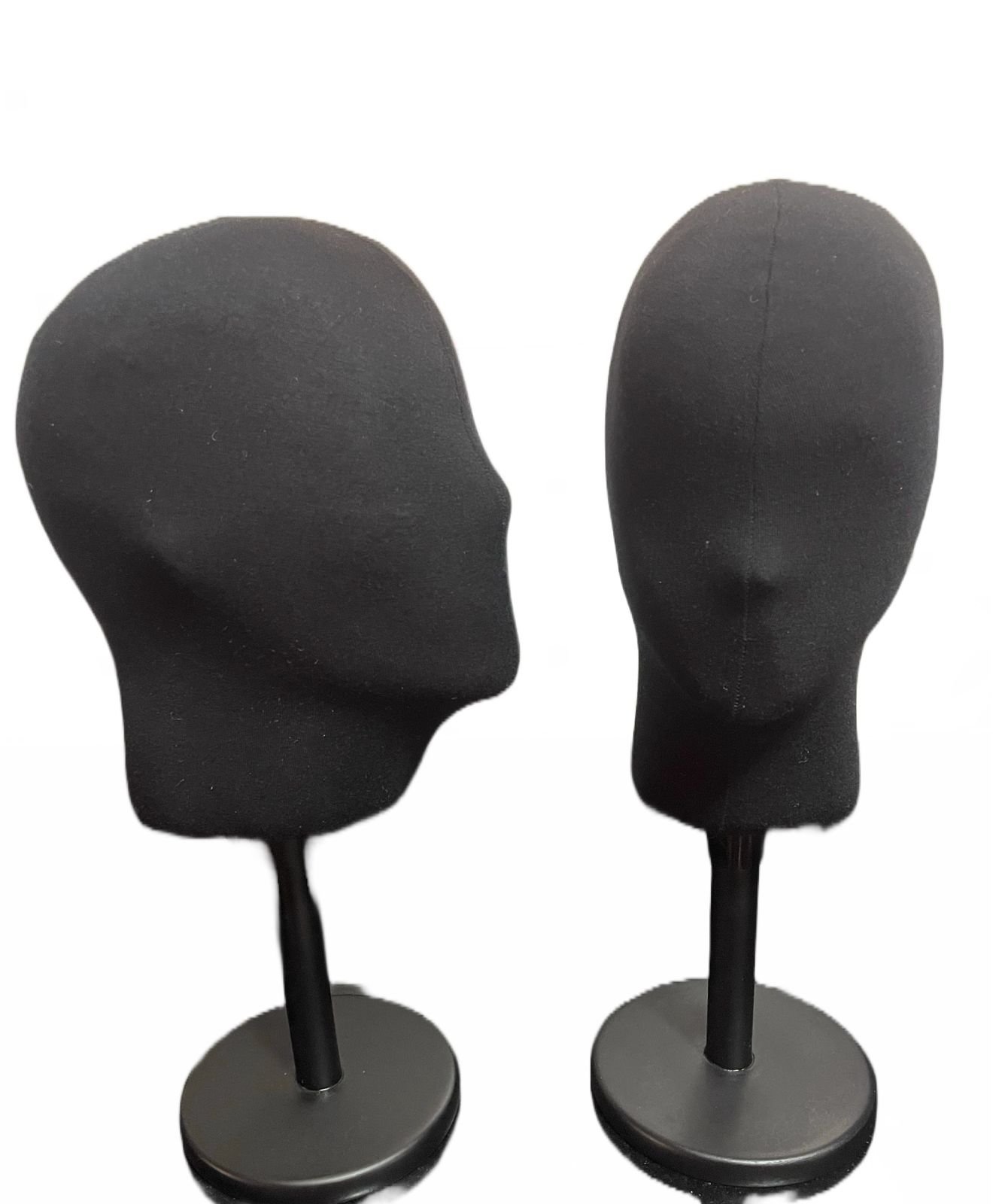 Cabeza porta gorras, anteojos, pelucas con base regulable