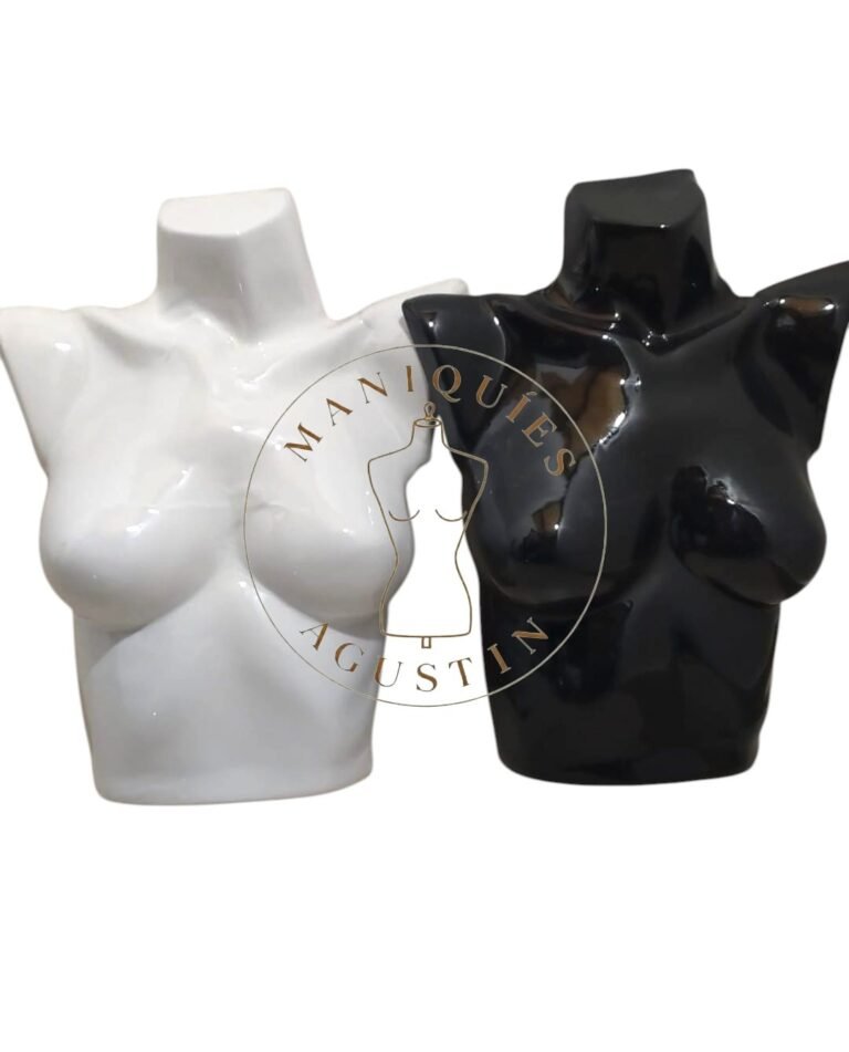 Medio torso de dama de acrilico NEGRO