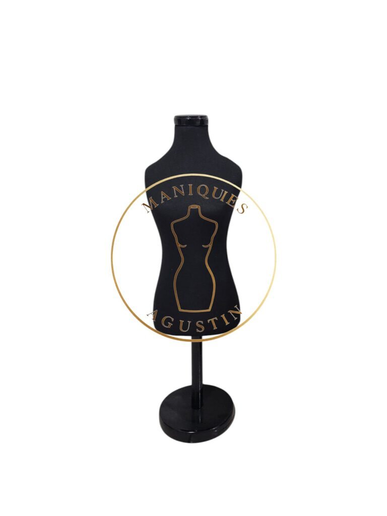 Busto Modista Miniatura 40cm Escala 1/2 Base Madera